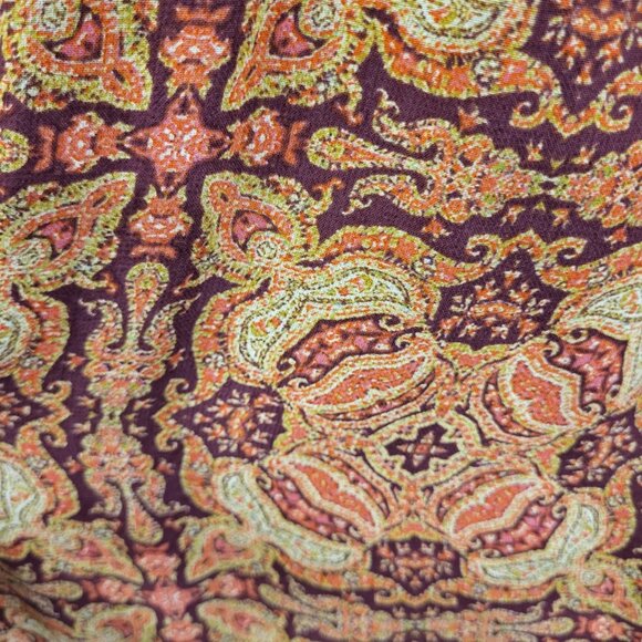 Sanctuary Boho Dress‎ Women's Sheer Lined Paisley Print Cottagecore Pockets - Picture 3 of 8